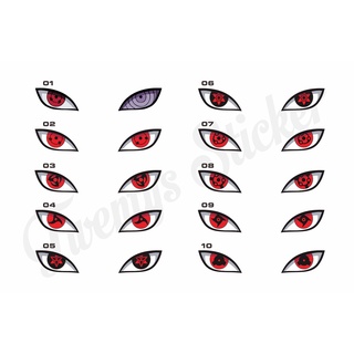 Sticker vinyl dán tường hình sharingan rinegan