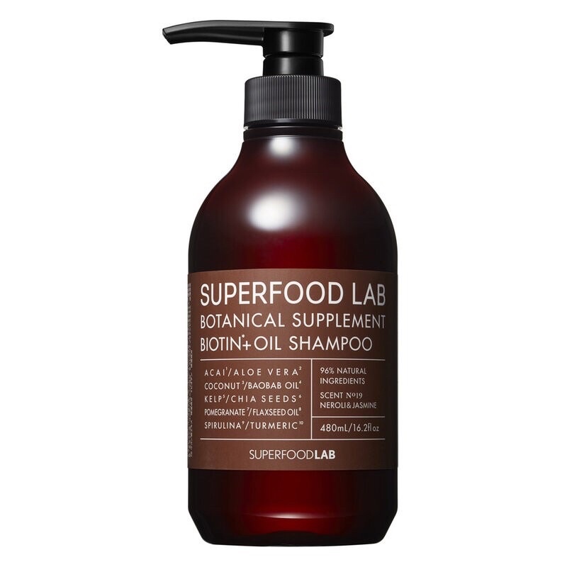 Dầu Gội Dầu Xả Cao Cấp Superfood Lab Phục Hồi Tóc Yếu, Khô Xơ, Hư Tổn 480ml Chính Hãng Nhật Bản