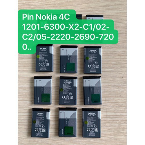Pin 4C XỊN ZIN ZIN dành cho Nokia cổ 6300,1280,6030,2610,2730,1110i,1202... - pin4czin