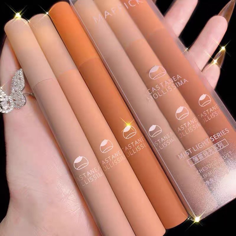 Son kem lì nhung dưỡng mềm và căng mộng MAFFICK Không chứa chì dưỡng ẩm kháng nước cho nữ sinh lip glaze