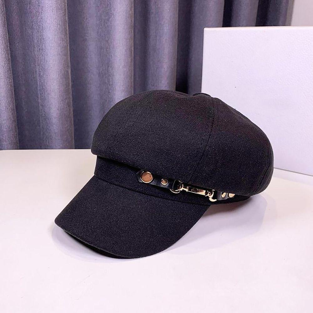 NICKOLAS Mũ Bát Giác Giữ Ấm Mùa Đông Phong Cách Đường Phố Cho Nữ