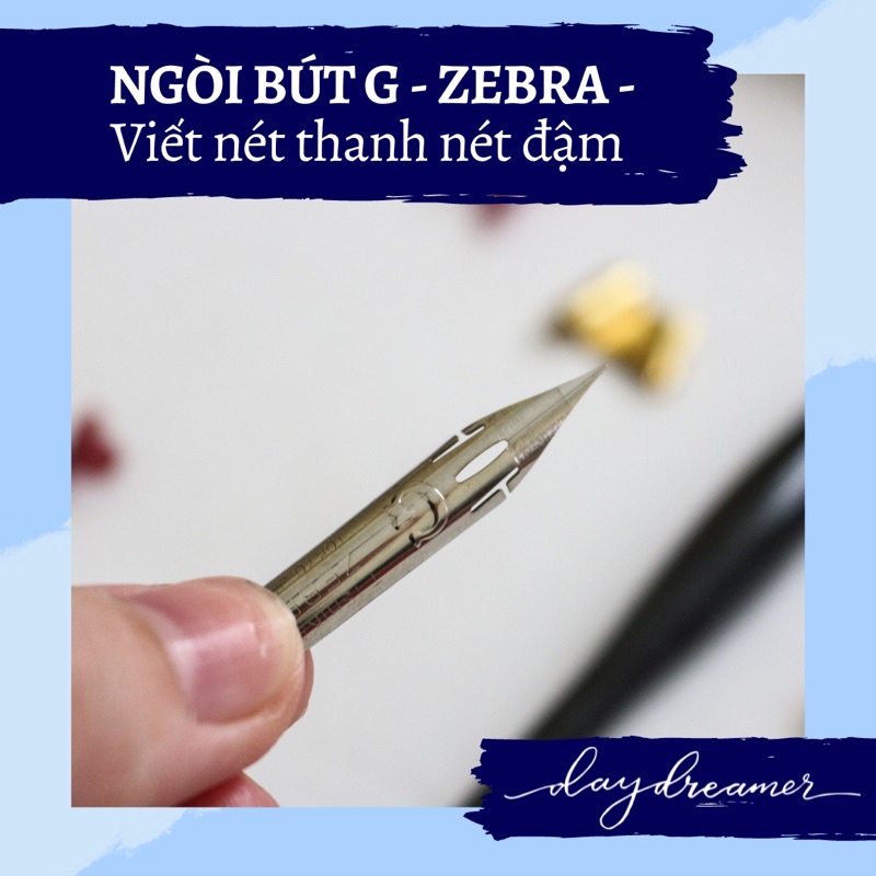 Ngòi bút viết Calligraphy - Ngòi G Zebra Nhật Bản - Rẻ nhất Shopee