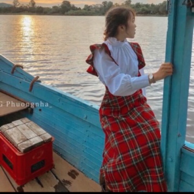 sẵn /Váy yếm kẻ đỏ (đặt theo số đo)❤️ QUAI THÁO ĐƯỢC 🤪 Sẵn yếm hàn quốc🛠 FREESHIP 😈 kẻ đỏ | BigBuy360 - bigbuy360.vn