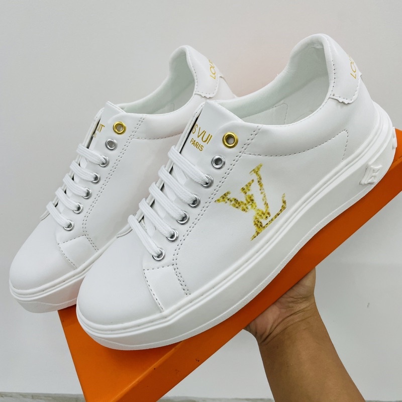 Giày sneaker LV#, Giày Thể Thao Nam Fullbox. Giày LV6 trắng & đen cho nam