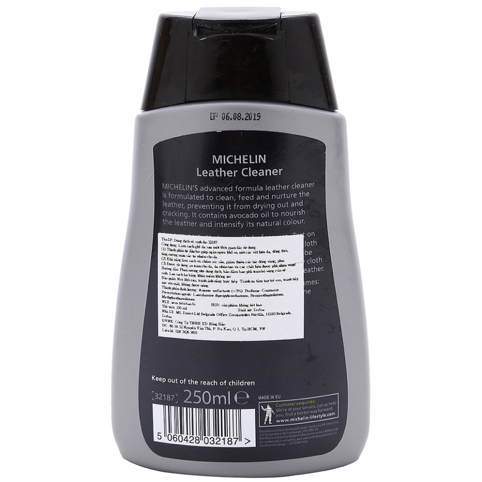 -  Dung Dịch Làm Sạch & Bảo Dưỡng Da Michelin Leather Cleaner 32187-250Ml Hàng Chính Hãng