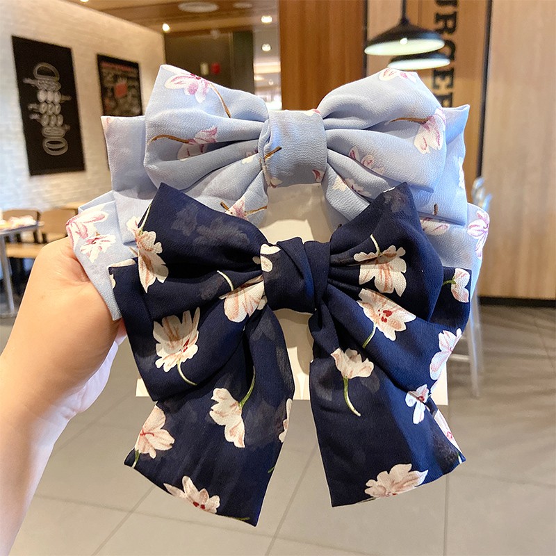 Kẹp Tóc Hình Nơ Lớn Xinh Xắn Đáng Yêu Cho Nữ