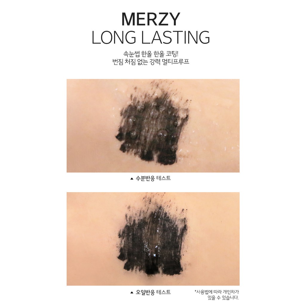 [Ver Noir] Mascara dày mi, chống trôi, không lem Merzy The First Volume Perm 8ml | BigBuy360 - bigbuy360.vn