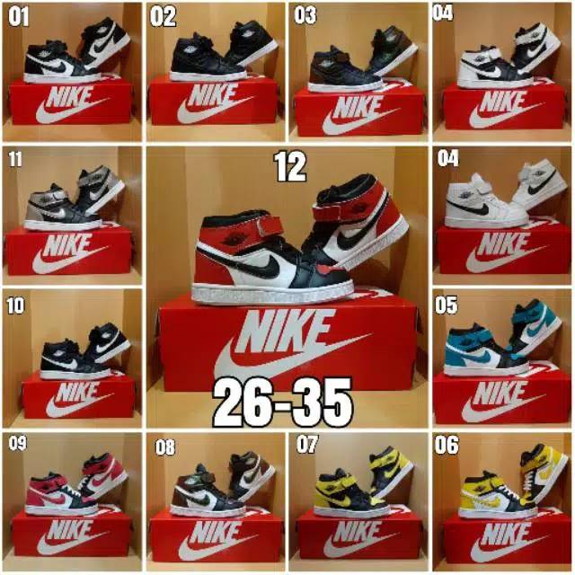 Giày Thể Thao Nike Air Jordan 1 Thời Trang Cao Cấp Cho Bé