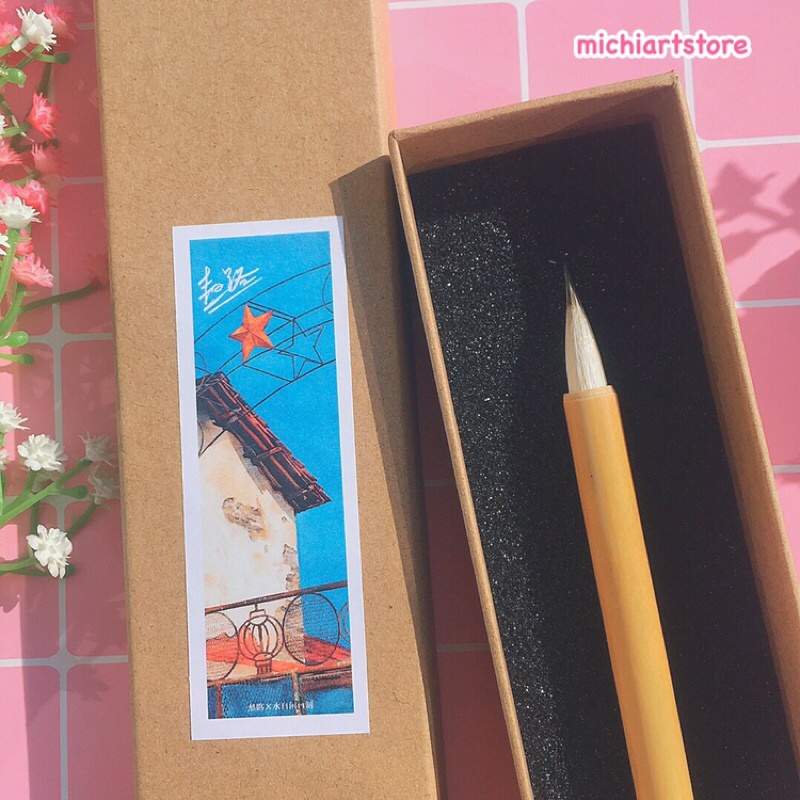 [Michi Art Store] Ngao Lộ - Bút lông vẽ màu nước thủy mặc, cọ thư pháp lông thú - Welkin Thủy Tự Nhàn