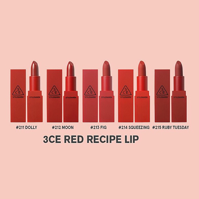Son 3CE Red Recipe