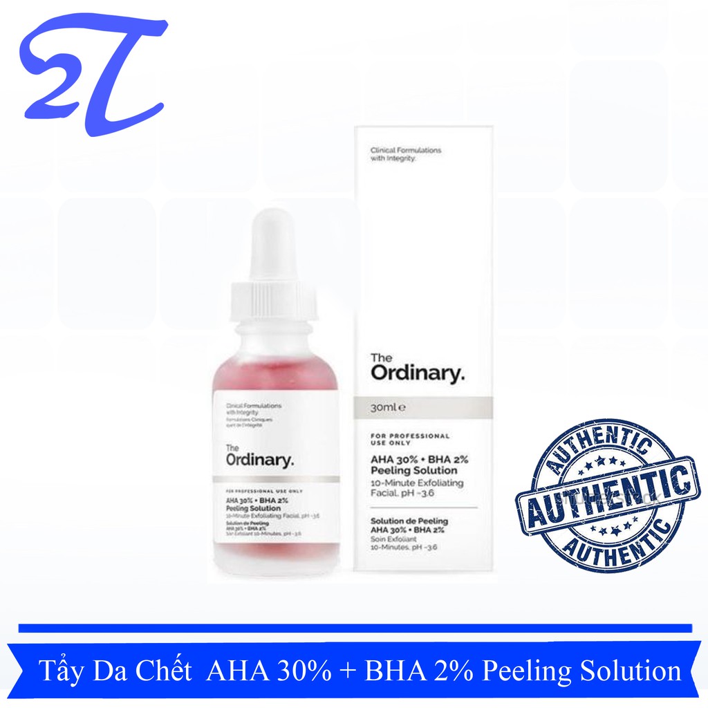 [AUTH] Tẩy Da Chết Hoá Học The Ordinary AHA 30% + BHA 2% Peeling Solution 30ml