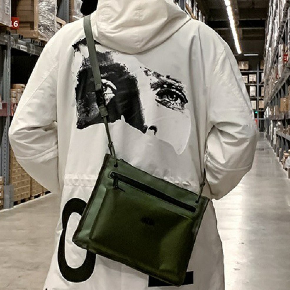 Túi Canvas Đeo Chéo Ngực Phong Cách Hip Hop Cá Tính Cho Nam Và Nữ
