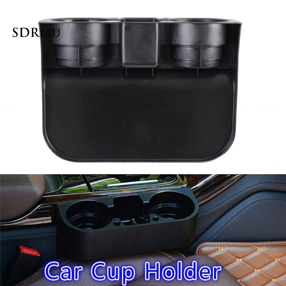 Khay đựng cốc nước thiết kế 3 ngăn gọn gàng cho xe ô tô