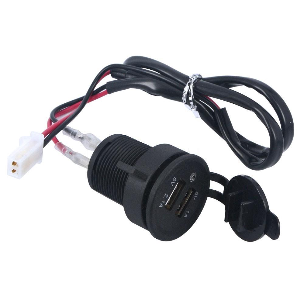Ổ cắm cổng USB kép gắn cho xe máy