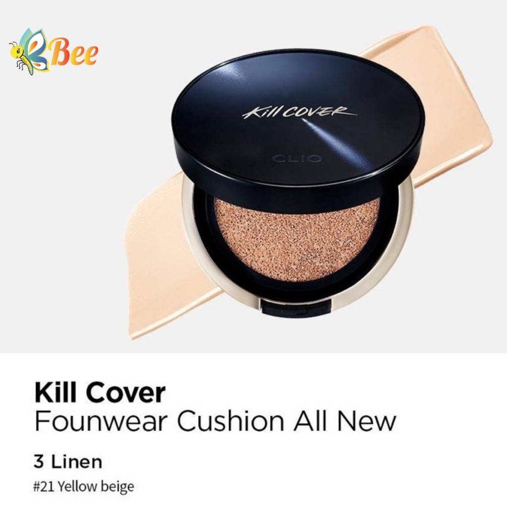 [New Version] Phấn nước che khuyết điểm CLIO Kill Cover Founwear Cushion All New Set 2 Lõi