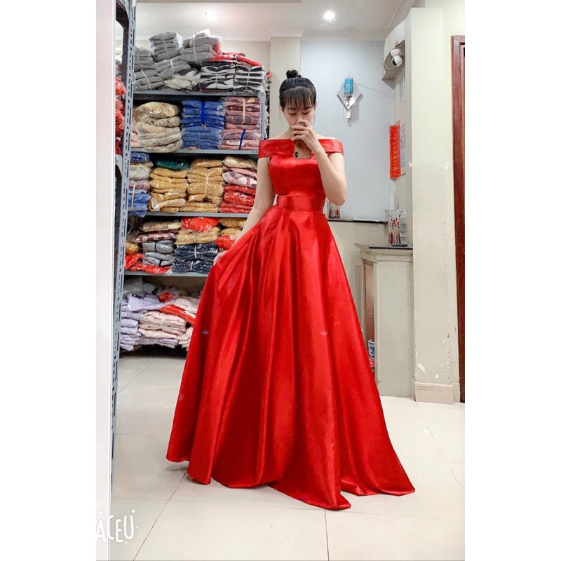 Đầm Maxi xoè bẹt vai SANG TRỌNG MS15Y ( Size M, L đến 58kg ) | BigBuy360 - bigbuy360.vn
