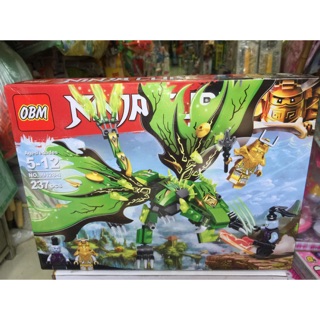 Đồ Chơi Lắp Ghép,Xếp Hình Ninja Rồng Xanh Lá siêu Cấp Chiến Đấu(237 mảnh)