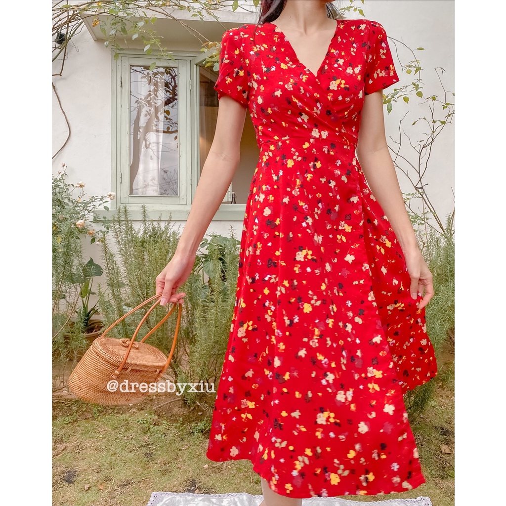 Đầm Maxi Midi Hoạ Tiết Hoa Cột Eo Du Lịch [ ẢNH THẬT TỰ CHỤP CỦA CHỦ SHOP ]