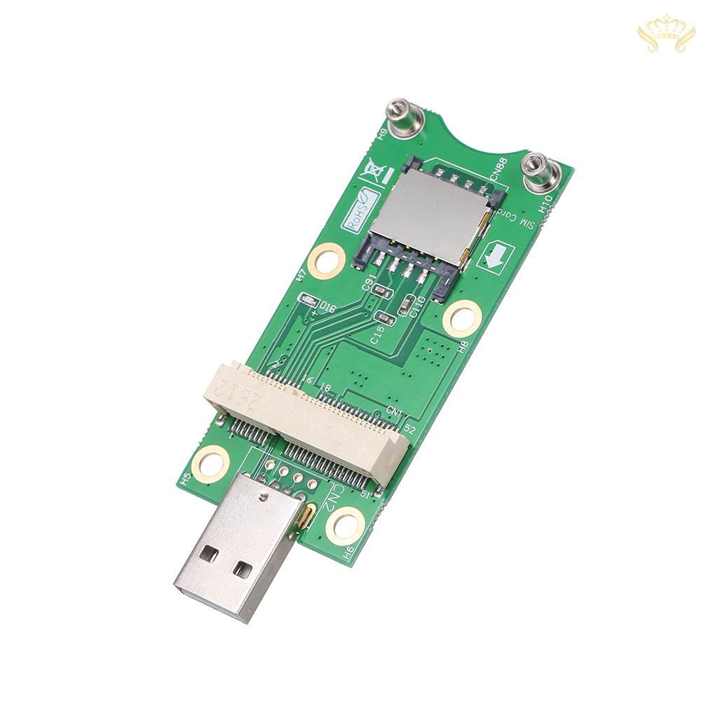 New  Mini PCI-E to USB with SIM Card WWAN Adapter Card 3G/4G Module