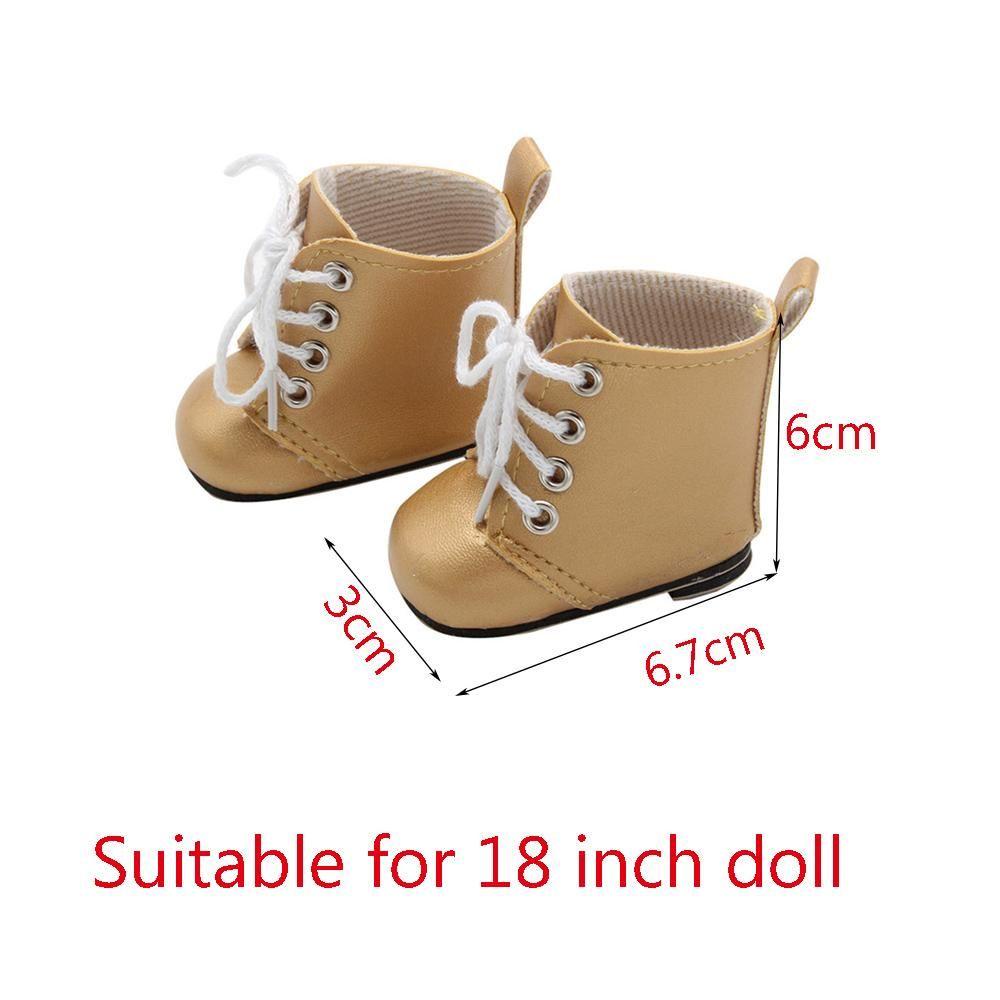 Giày Búp Bê Mini 18 Inch Màu Cầu Vồng Xinh Xắn Cho Bé