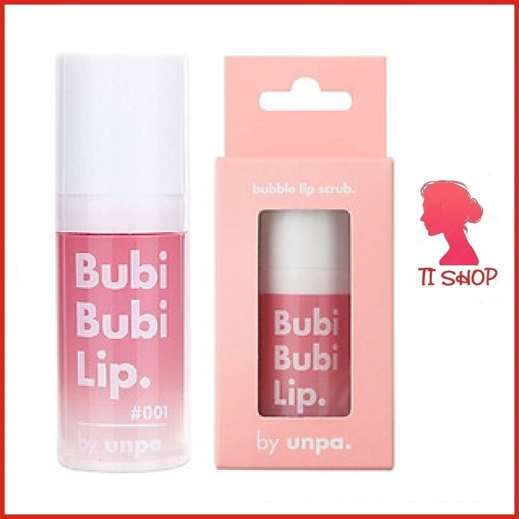 Tẩy da chết 💋FREESHIP💋 Tẩy da chết Bubi Bubi Lip By Unpa sạch mềm môi dịu nhẹ
