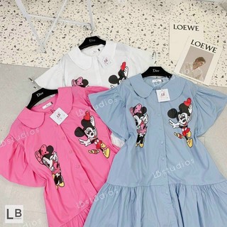 Váy đuôi cá in hình Micky hàng đẹp