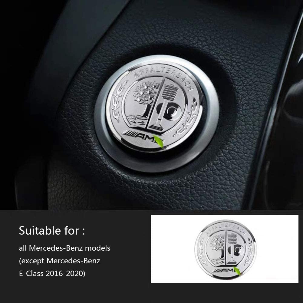 Logo 3D 35mm Dán Nút Khởi Động Xe Hơi Benz A M G GLA CLA GLE W176 W246 W166 C117 X156