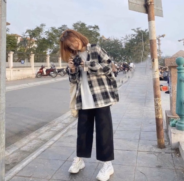 💯💯Áo Khoác Sơmi Kẻ Caro Túi Hộp Ulzzang 🔥🔥 | BigBuy360 - bigbuy360.vn