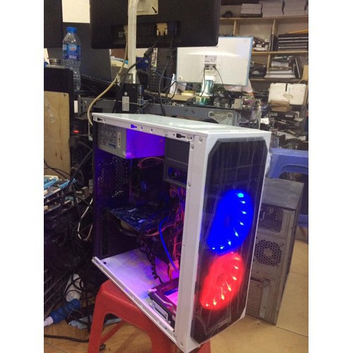 Bộ máy tính để bàn chuyên game đồ họa cấu hình H81 i3 4160 Ram 8gb GTX 1050 ổ SSD 120gb