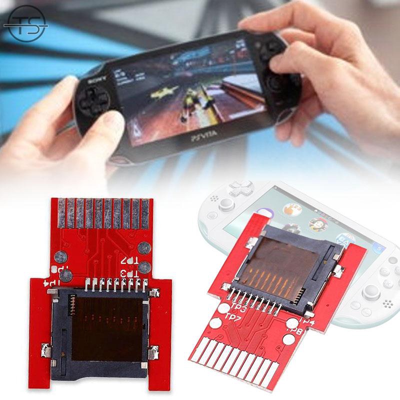 SONG Adapter MicroSD Adapter Micro SD2VITA for PSV Vita 3.60 Memory Card Red