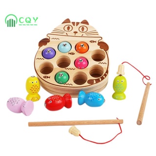 Bộ đồ chơi câu cá nam châm bằng gỗ cho bé