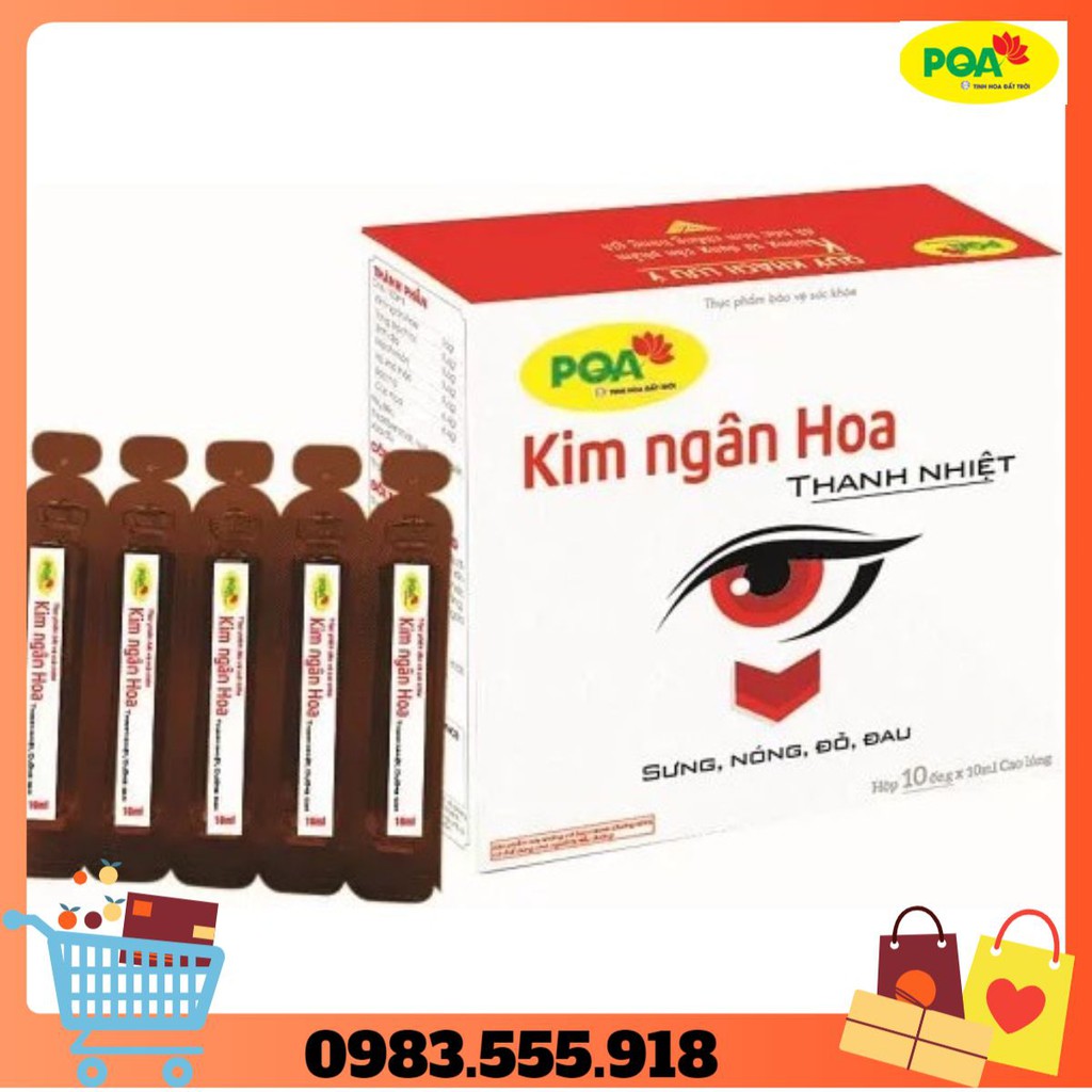 PQA Kim Ngân Hoa - MẮT SƯNG, NÓNG, ĐỎ, CỘM MẮT, NGỨA MẮT, TỨC MẮT, MẮT NHIỀU GHÈN, SỢ ÁNH SÁNG.