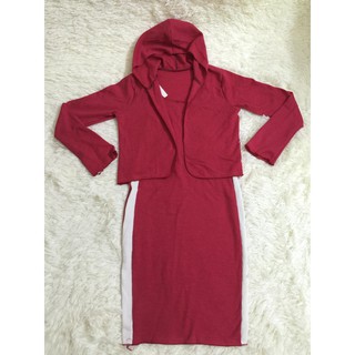 Combo 2 món đầm body và áo khoác