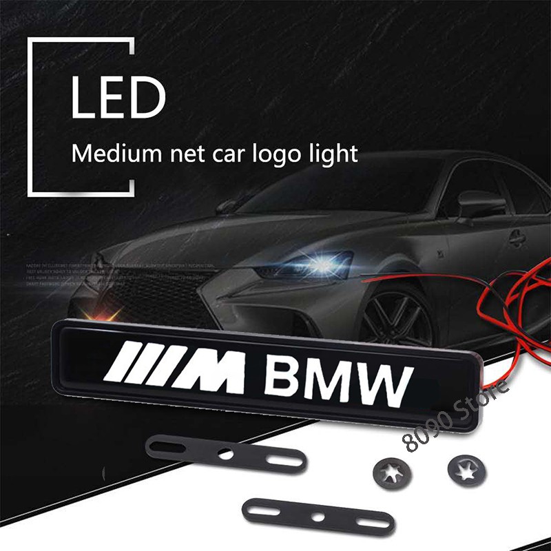 Logo Chữ M Gắn Đèn Led Trang Trí Mui Xe Hơi Bmw E90 E34 E46 E32 X3 X6 X5 X4 X2