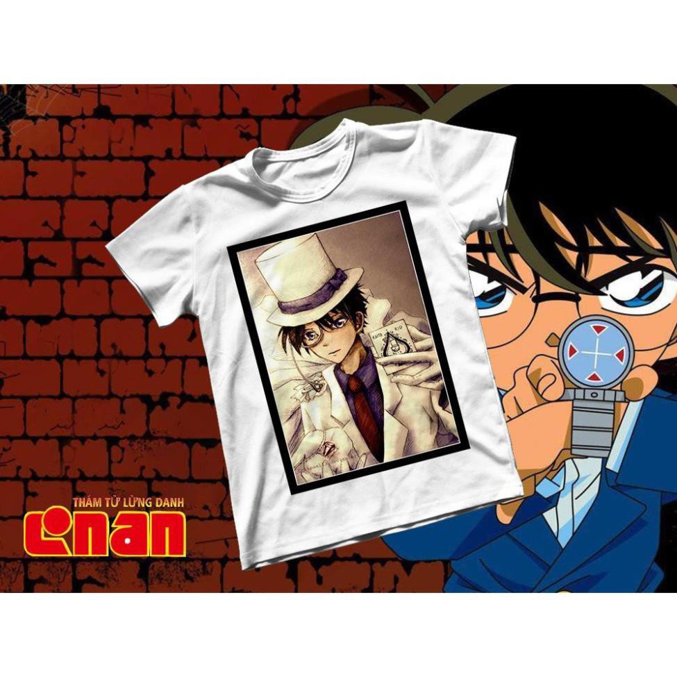 Áo thun Cotton Unisex - Anime - Conan - kaito kid