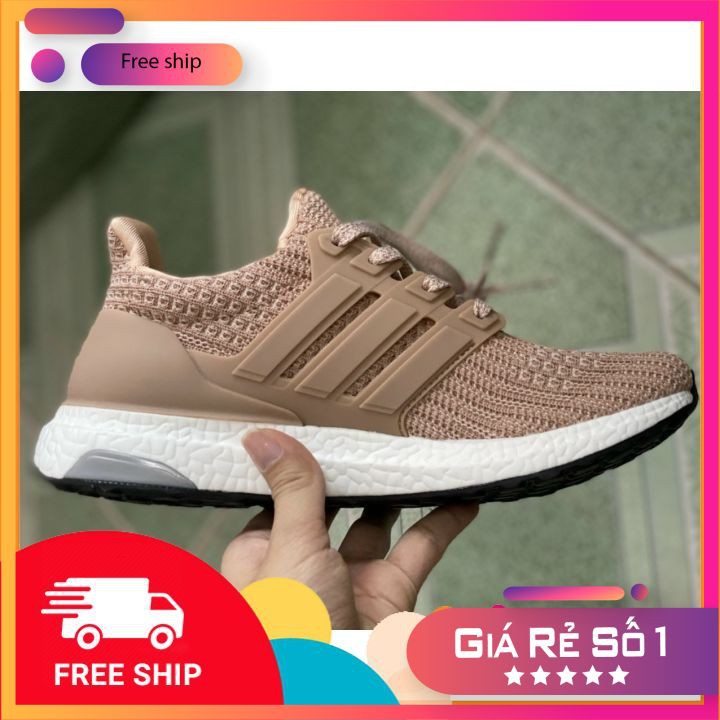 (FullBox + FREE SHIP) Giày Thể Thao Ultraboost 4.0 Hồng Nữ ( Ảnh Thật)