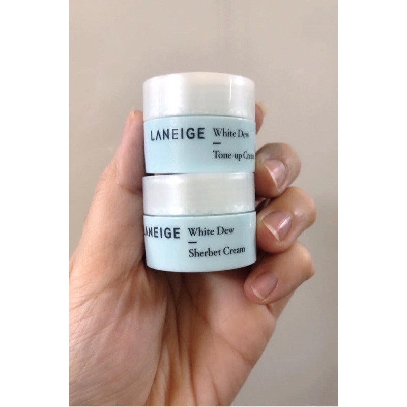 [10ml] kem dưỡng trắng da Laneige white dew sherbet cream