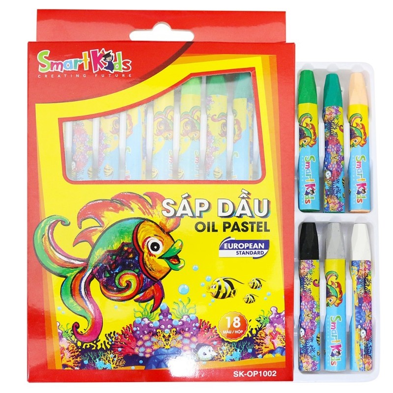 Sáp Dầu Smart Kids 18 Màu SK-OP1002