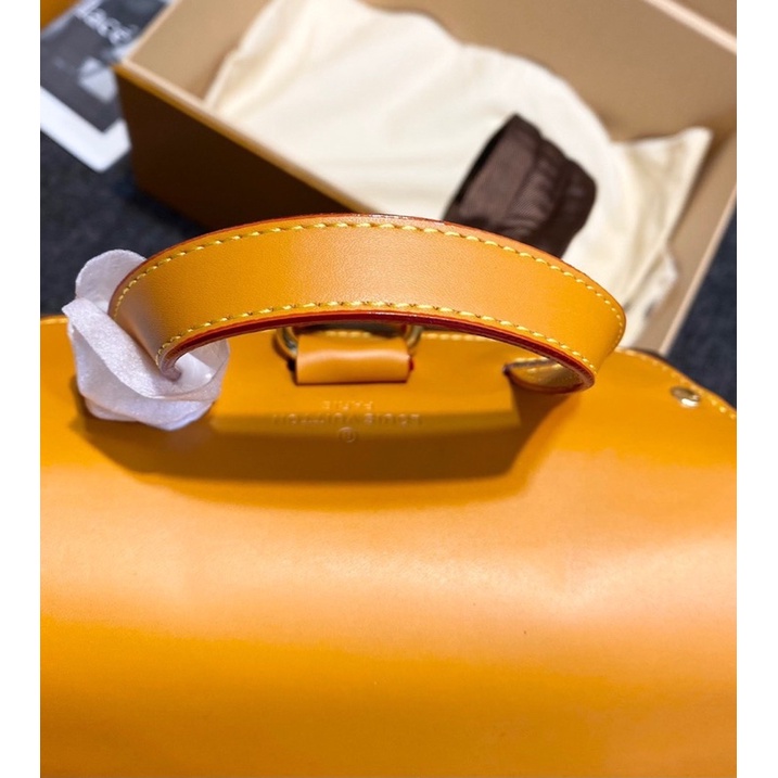 Balo LV Trio kích thước big size 60x72x19cm da đanh mềm chắc tag đồng hoa nâu nắp cam