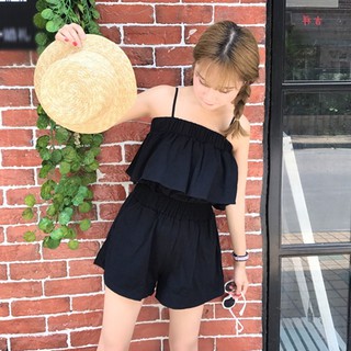 set đồ đi điển, bộ quần áo đi biển, set quần short áo 2 dây