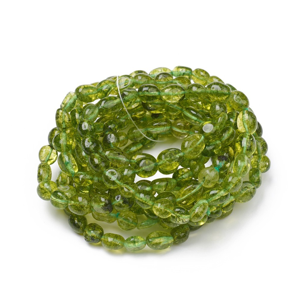 1 Vòng Tay Chuỗi Hạt Peridot Tự Nhiên 4.8~5.2Cm