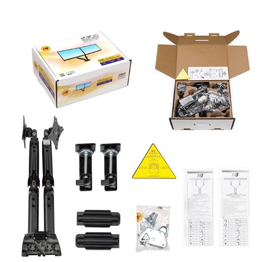 CHÂN TREO 2 MÀN HÌNH VI TÍNH NB F160 NHẬP KHẨU 17INCH - 27INCH