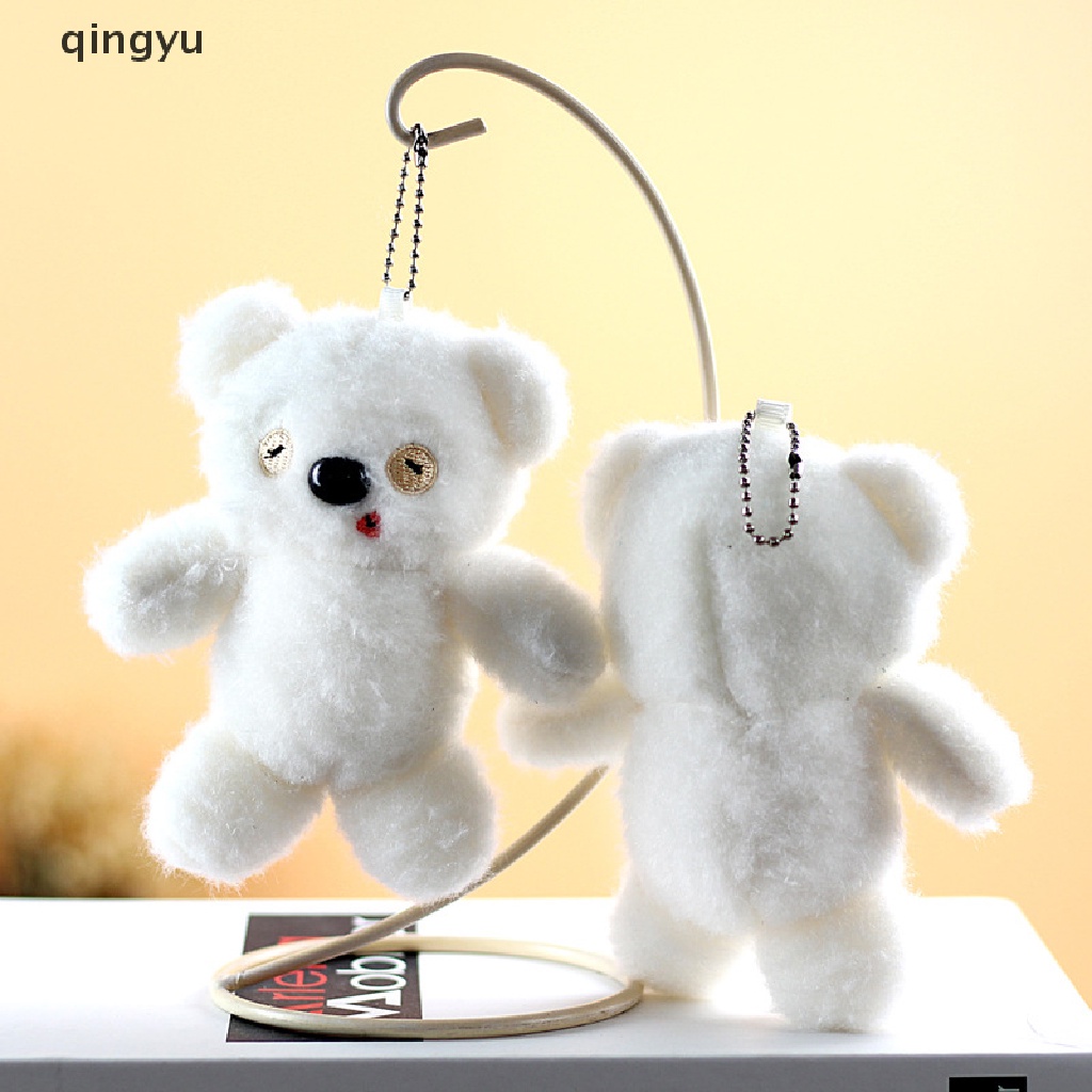 Móc Khóa Hình Gấu / Thỏ Bằng Lông Nhung Dễ Thương Xinh Xắn