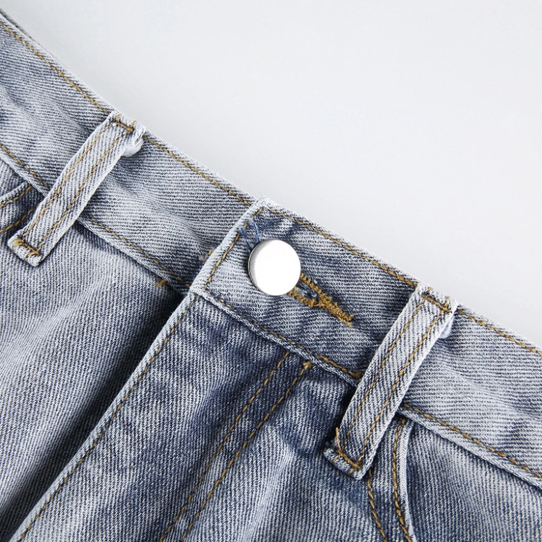 Sale 68% Quần Short Jeans Lưng Cao Cá Tính Dành Cho Nữ, Blue,M Giá gốc 418000đ - 7M21-2