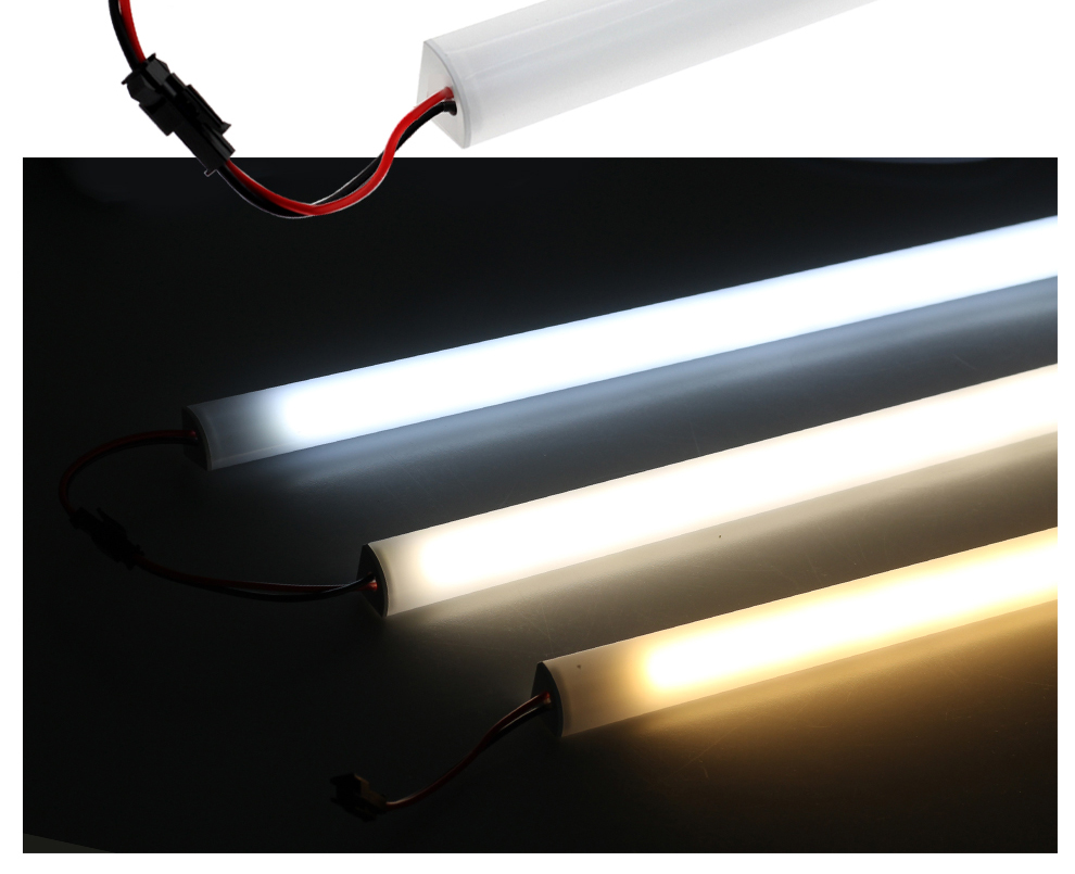 Thanh đèn led 220V 8W 50cm 72 bóng dạng chữ V gắn tường