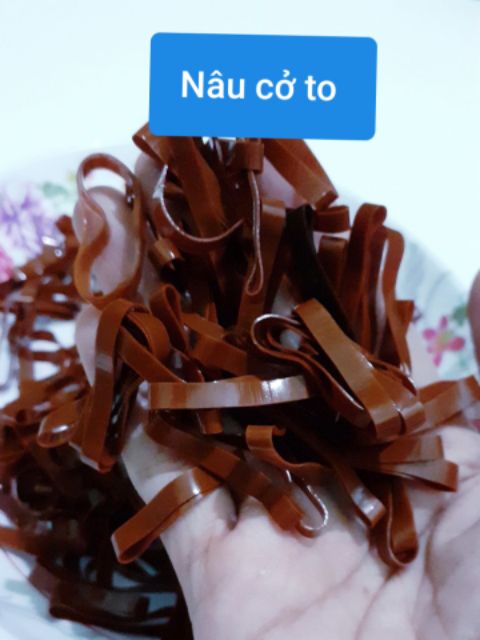 Túi Zip 100g thun cột tóc cở to được chọn màu