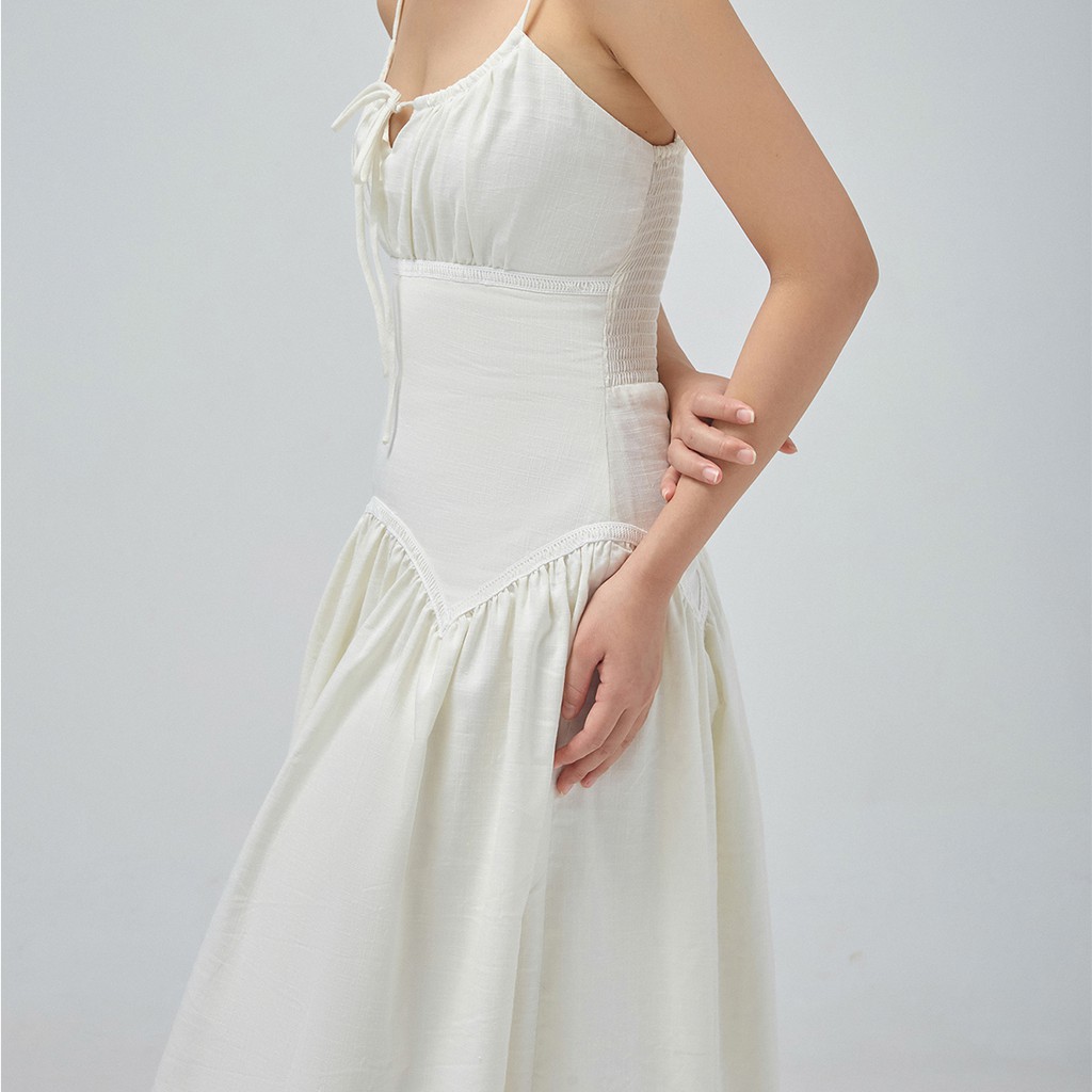 DEAR JOSÉ - Đầm dài hai dây A True Love Kiss vải linen trắng | BigBuy360 - bigbuy360.vn