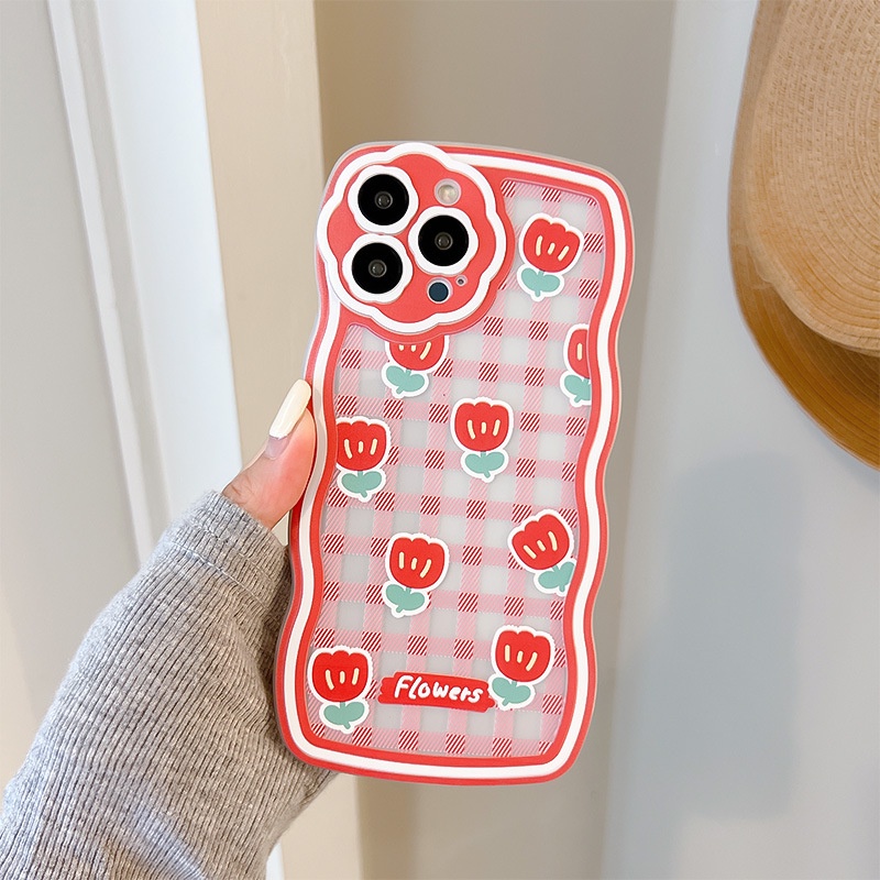 Ốp Điện Thoại Họa Tiết Hoa / Sóng Biển Cho iphone 7 / 7plus / 8 / 8plus / xs / 11 / 12 / 13 / 14 / pro / max / plus / promax