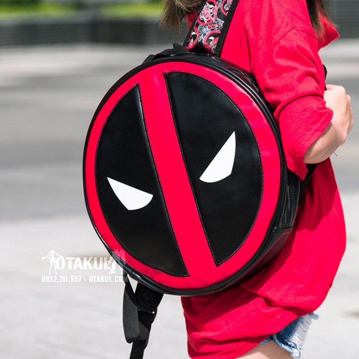 Balo Thời Trang Deadpool - Dáng Tròn Xinh Xắn Dành Cho Nam Và Nữ