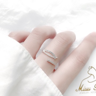 Nhẫn bạc nữ đính đá Miuu Silver Hera Ring
